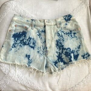 MOTHER Superior The Tom Cat Kick Fray Shorts In a Tizzy Size 30 Button Fly